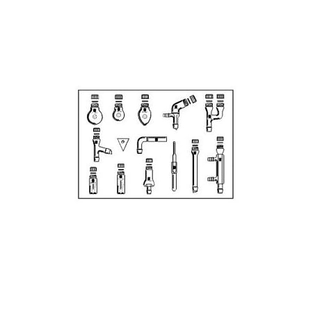 Synthware KIT, MICROSCALE, THREADED, 14 PIECES, 14/10 K151410